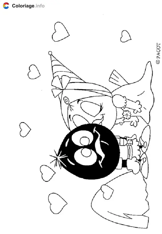 Coloriage Calimero 014 - Calimero à imprimer