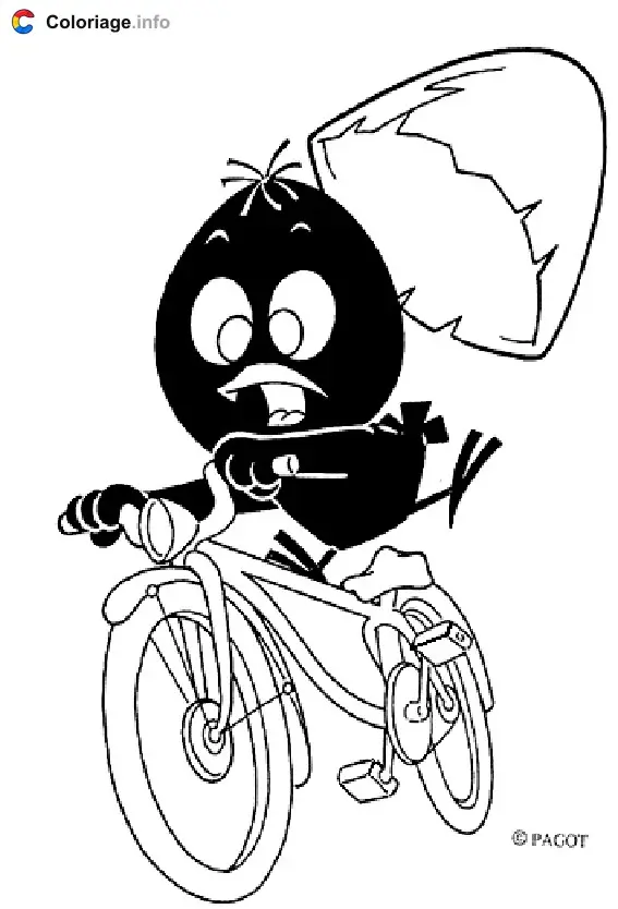 Coloriage Calimero 019 - Calimero à imprimer