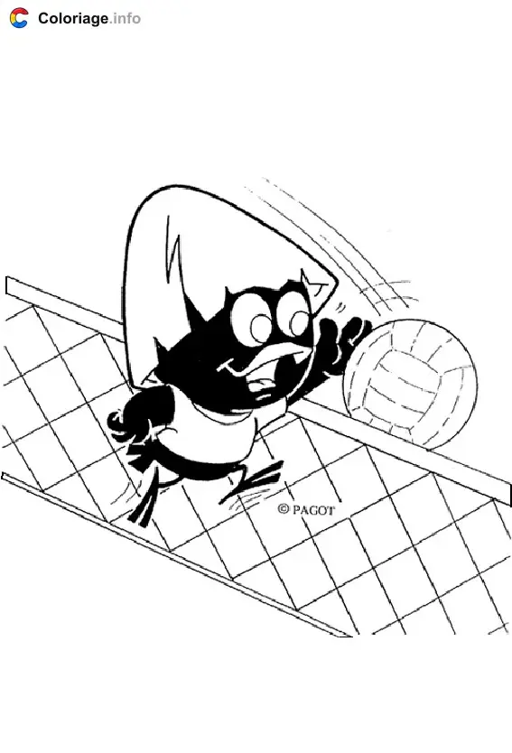 Coloriage Calimero 020 - Calimero à imprimer