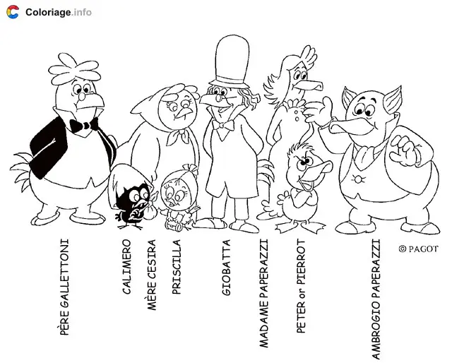 Coloriage Calimero 022 - Calimero à imprimer