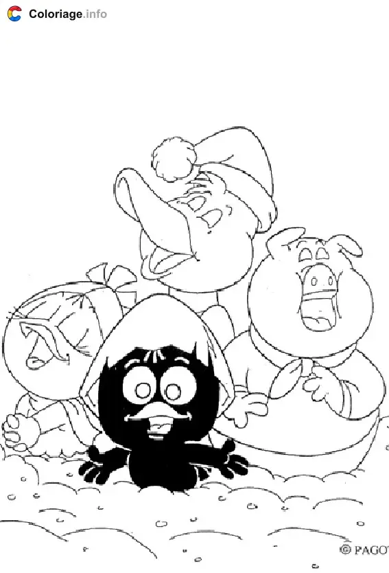 Coloriage Calimero 024 - Calimero à imprimer