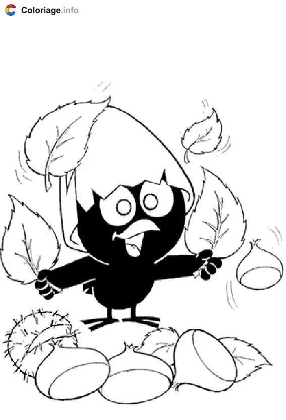 Coloriage Calimero 025 - Calimero à imprimer