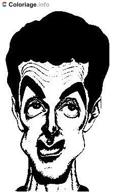 Coloriage Caricature de Sylvester Stallone - Sylvester Stallone à imprimer