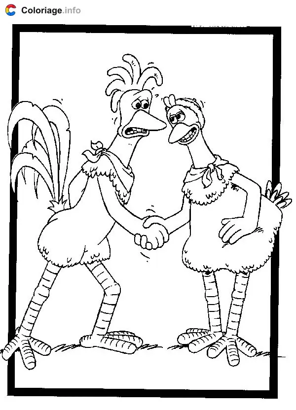 Coloriage Chicken run 012 - Chicken Run à imprimer