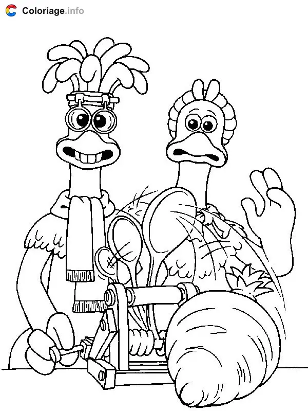 Coloriage Chicken run 019 - Chicken Run à imprimer