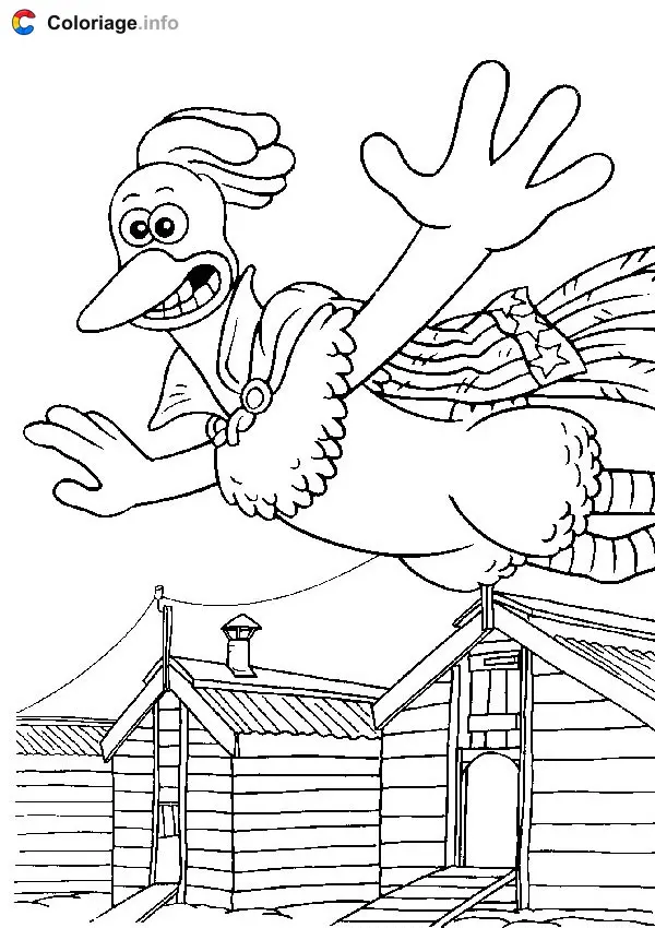 Coloriage Chicken run 024 - Chicken Run à imprimer