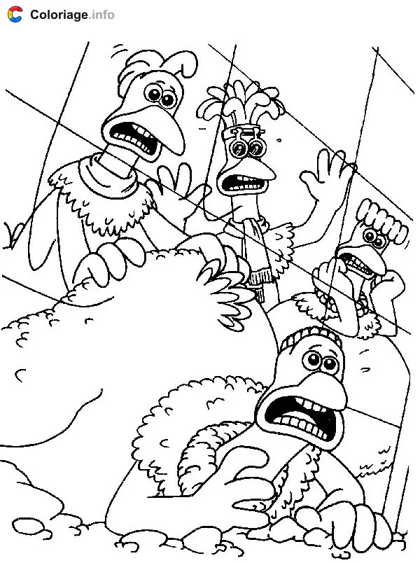 Coloriage Chicken run 025 - Chicken Run à imprimer