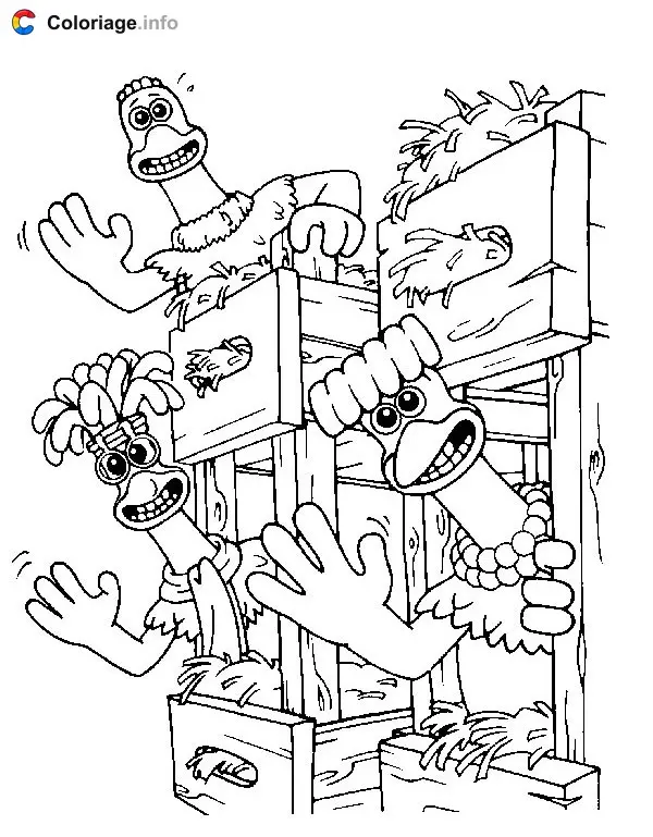 Coloriage Chicken run 027 - Chicken Run à imprimer
