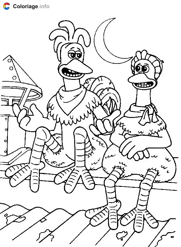 Coloriage Chicken run 028 - Chicken Run à imprimer
