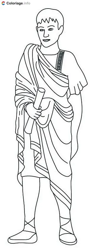 Coloriage Citoyen romain - Rome à imprimer