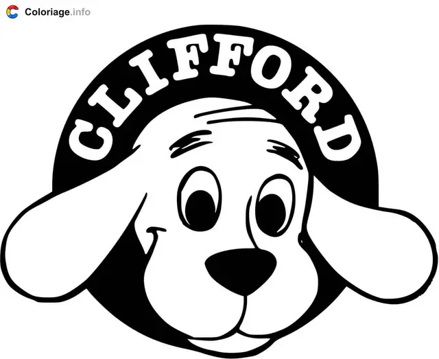 Desenho de Clifford, o Grande Cão Vermelho para colorir