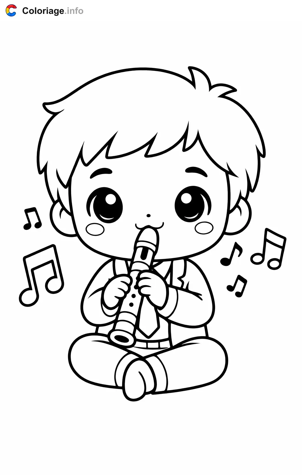 Teacher Playing Music coloring page to print