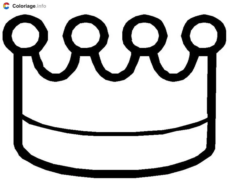 Couronne du roi coloring page to print