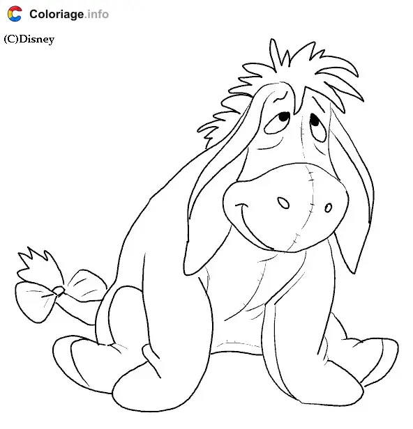 Coloriage De Bourriquet - Bourriquet à imprimer
