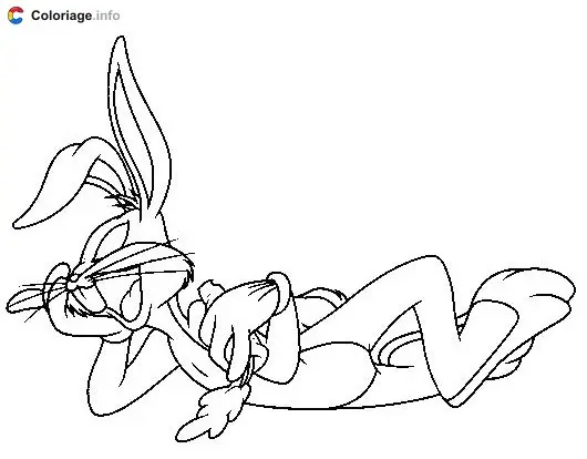 Coloriage De Bugs Bunny - Bugs Bunny à imprimer