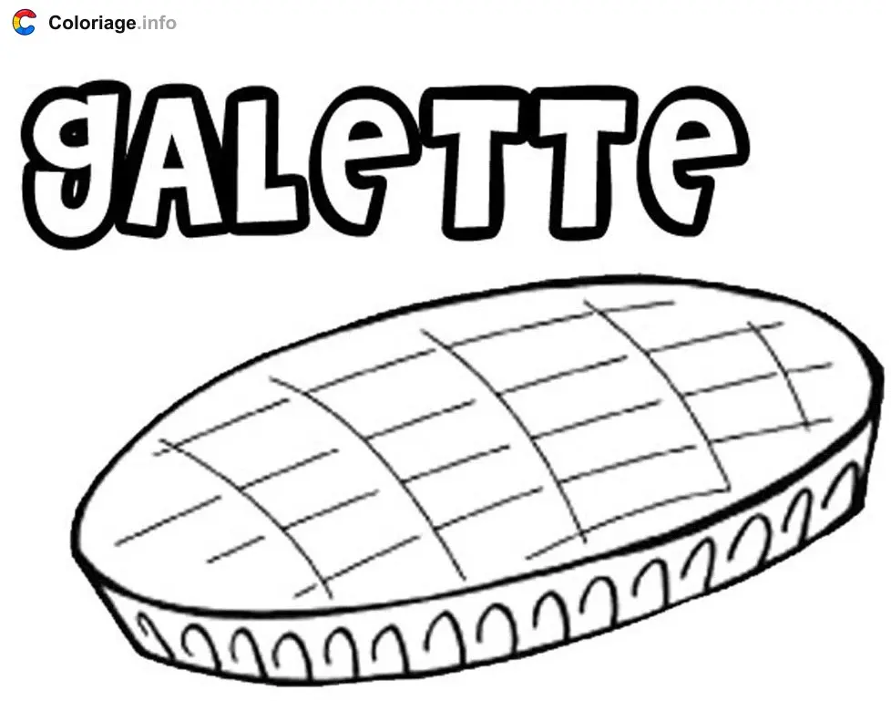 Dessin d une galette des rois coloring page to print