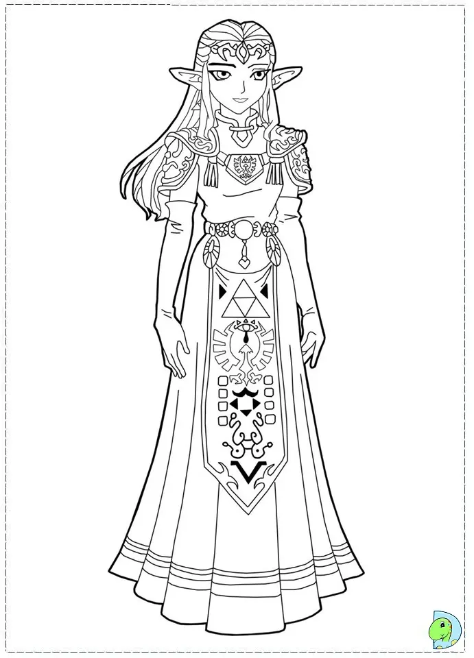 Disegno di Zelda 10 da stampare