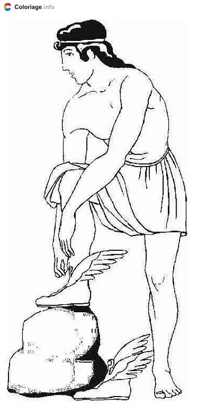 Coloriage Dieu romain - Dieux romains à imprimer