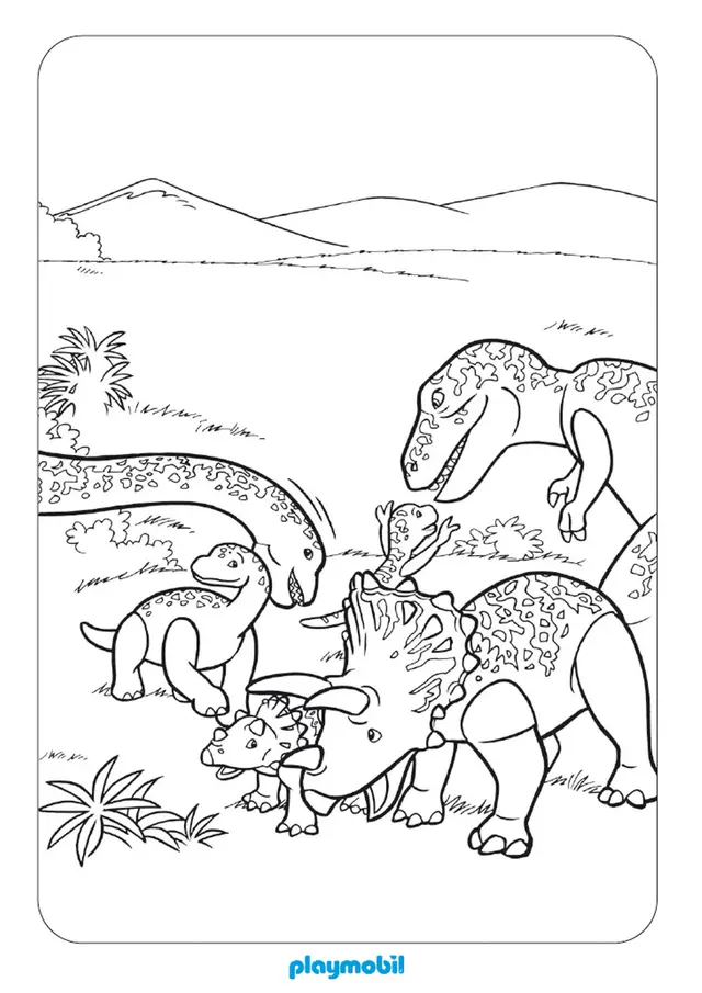 Coloriage Stégosaure géant aux plaques dorsales - Dinosaure à imprimer