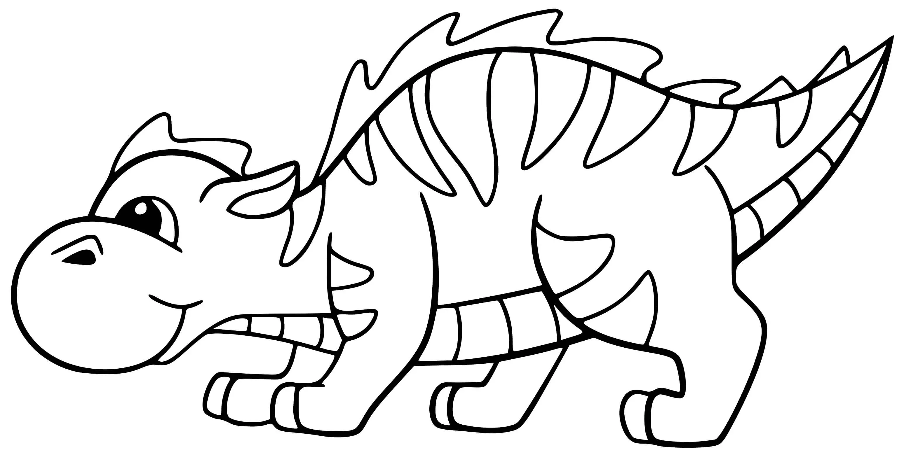 Coloriage Dinosaure Facile Pour Enfants - Enfants à imprimer