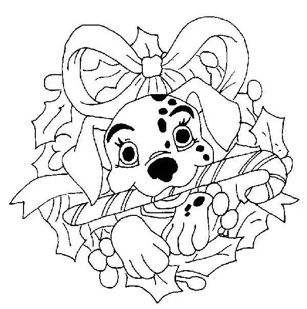 Coloriage Disney Noël 17 - Noël Disney à imprimer