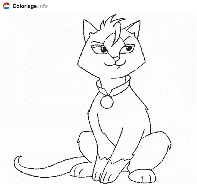 Coloriage Dongwa 1 - Sagwa à imprimer