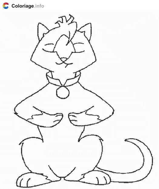 Coloriage Dongwa 2 - Sagwa à imprimer