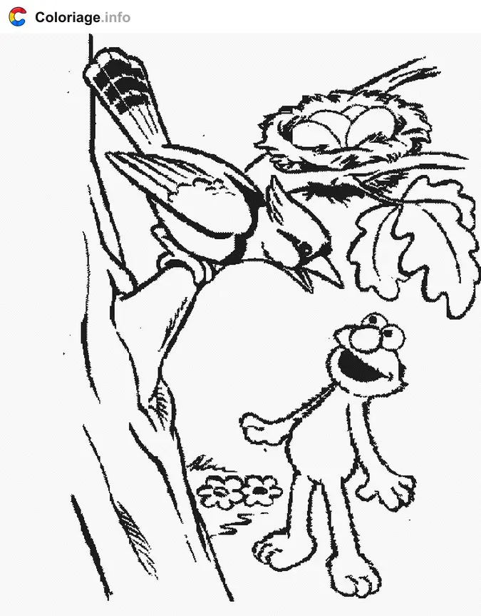 Coloriage Elmo 009 - Elmo à imprimer