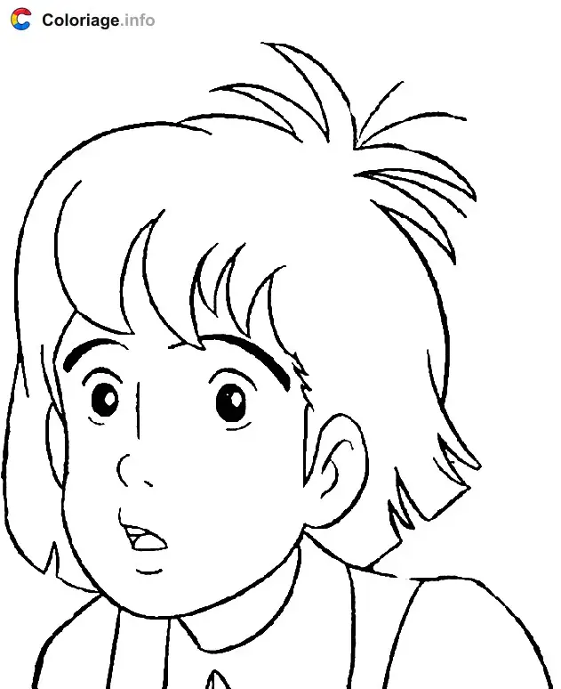 Coloriage Esteban - Les Mystérieuses Cités d'Or à imprimer
