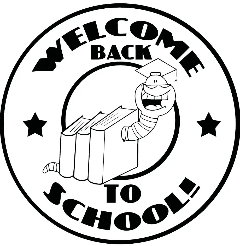 Coloriage Etampe Rentrée Scolaire - Rentrée scolaire à imprimer