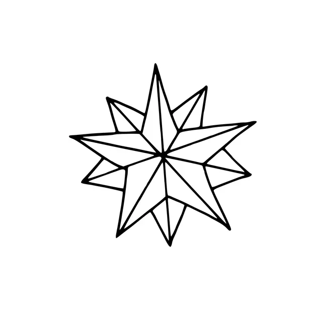 Coloriage Étoile Maternelle - Étoile à imprimer