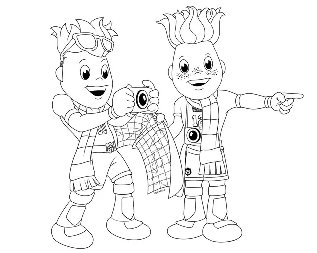 Coloriage Euro 2016 Partisans Foot France - Foot à imprimer