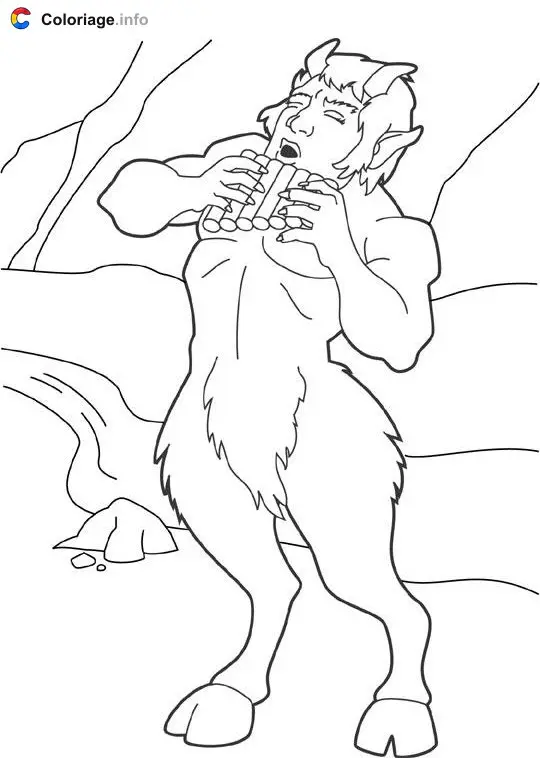 Coloriage Faune à colorier 2 - Mythologie à imprimer