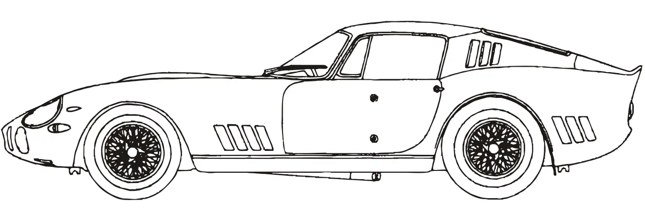 Coloriage Ferrari 275 Gtb Modèle De Course - Ferrari à imprimer