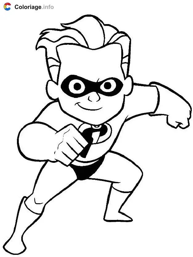 Coloriage Fils Indestructible - Les Indestructibles à imprimer