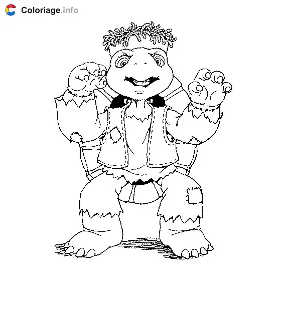 Coloriage Franklin 001 - Franklin à imprimer