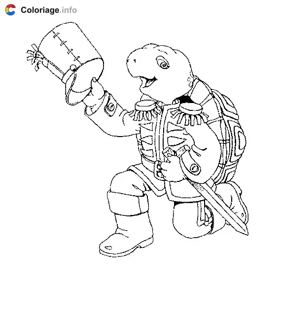 Coloriage Franklin 002 - Franklin à imprimer