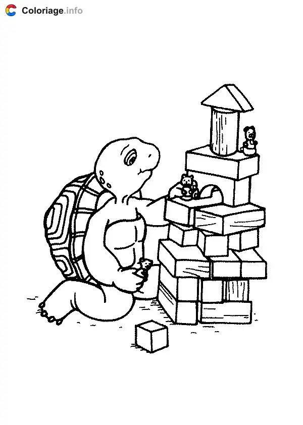 Coloriage Franklin 004 - Franklin à imprimer