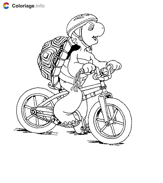 Coloriage Franklin 005 - Franklin à imprimer