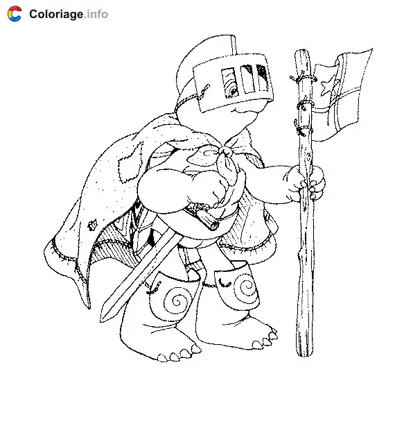 Coloriage Franklin 006 - Franklin à imprimer