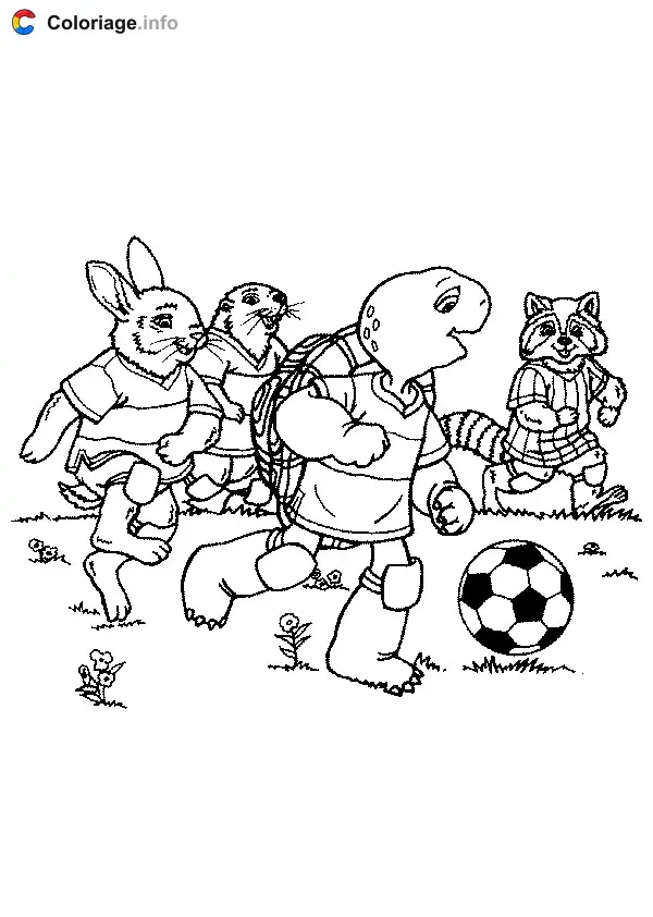Coloriage Franklin 009 - Franklin à imprimer