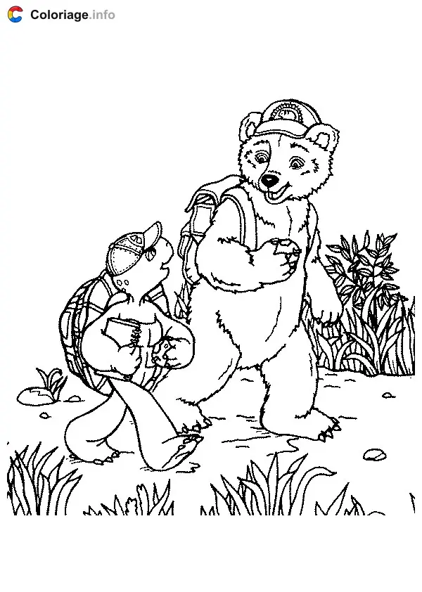 Coloriage Franklin 010 - Franklin à imprimer