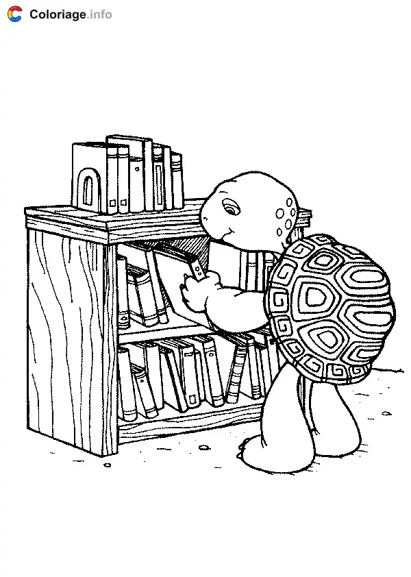 Coloriage Franklin 011 - Franklin à imprimer