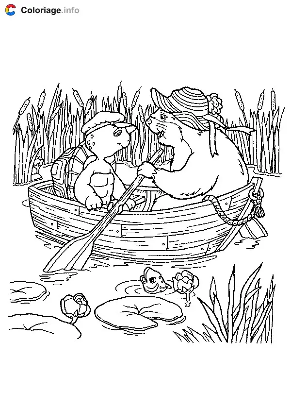 Coloriage Franklin 012 - Franklin à imprimer
