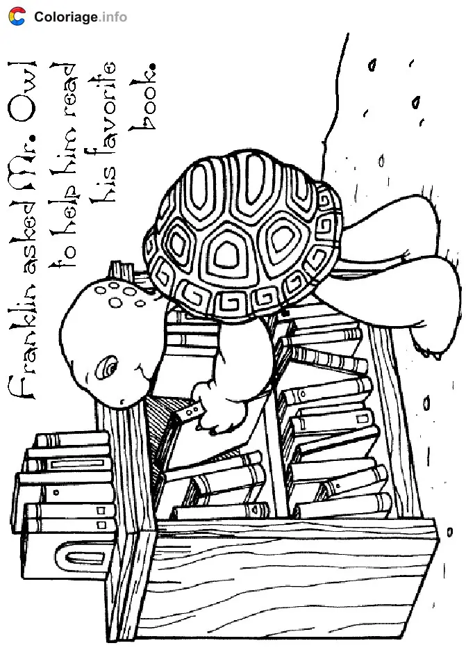 Coloriage Franklin 013 - Franklin à imprimer