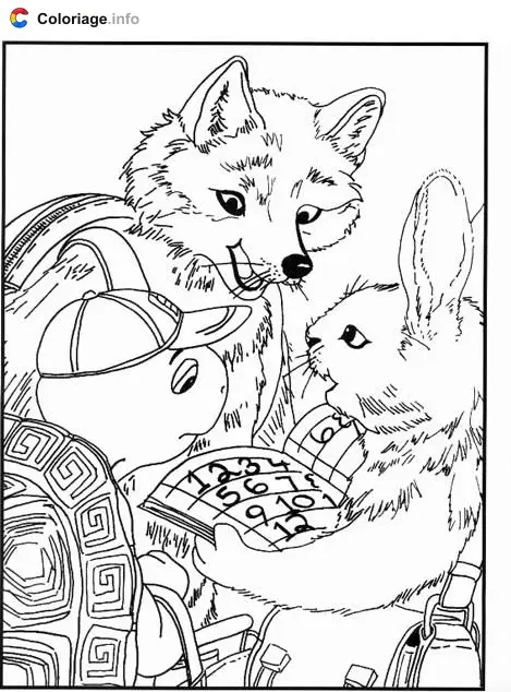 Coloriage Franklin 016 - Franklin à imprimer