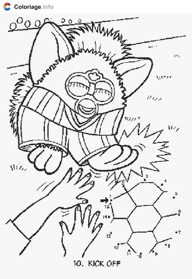 Coloriage Furby 002 - Furby à imprimer