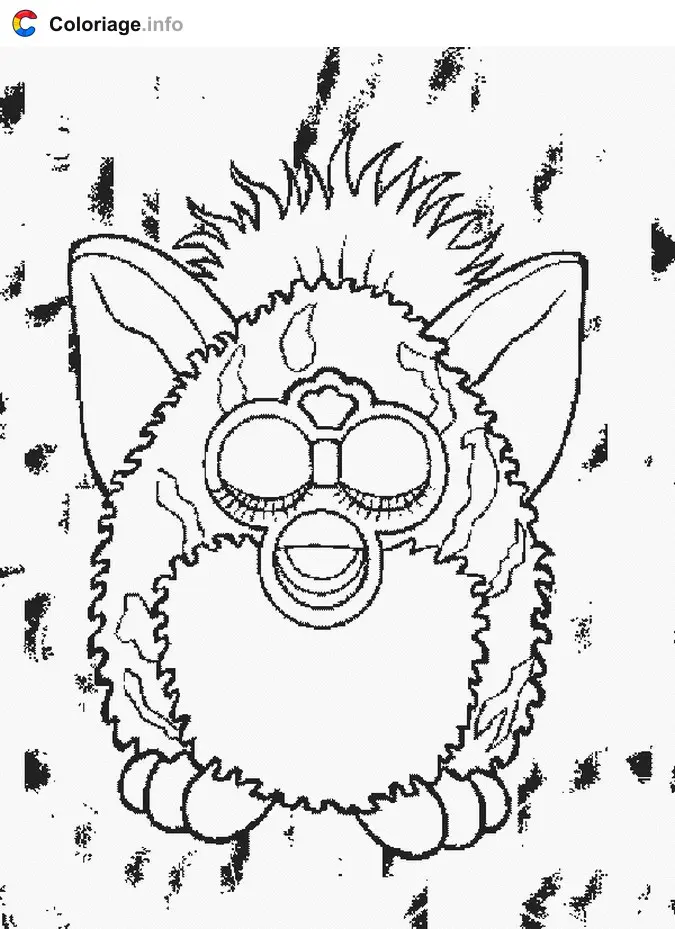 Coloriage Furby 005 - Furby à imprimer