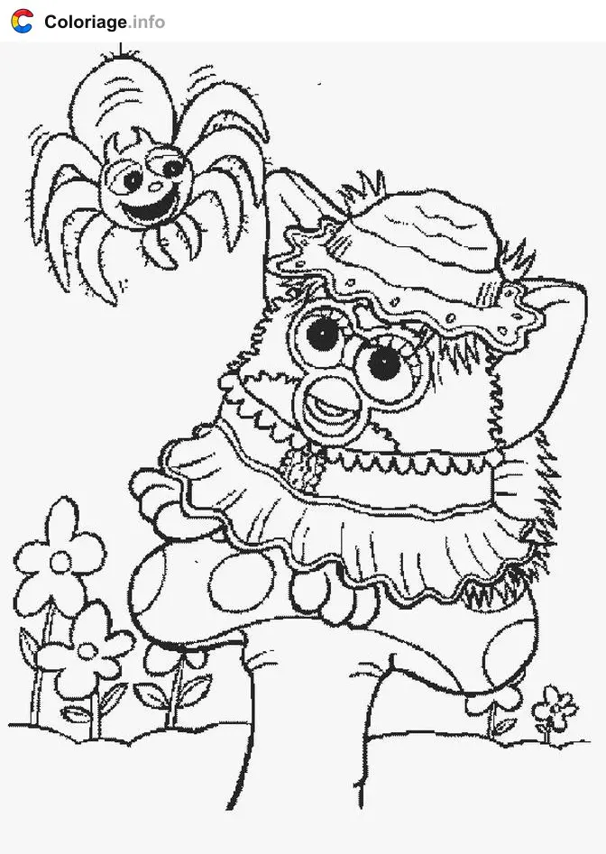 Coloriage Furby 006 - Furby à imprimer