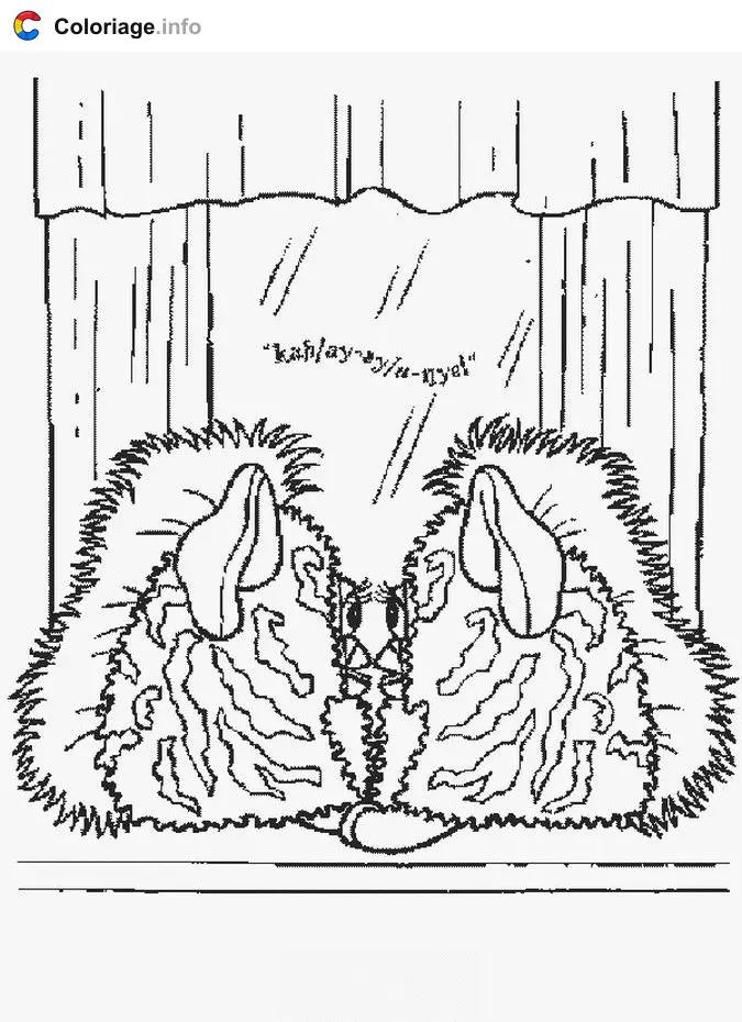 Coloriage Furby 007 - Furby à imprimer